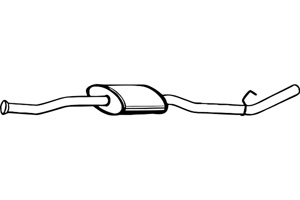 Intermediate muffler i gruppen Tillflligt dolda artiklar hos  Professional Parts Sweden AB (P5057)