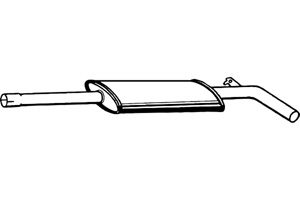 Intermediate muffler in the group  at  Professional Parts Sweden AB (P5070)