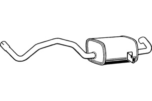 Rear muffler in the group  at  Professional Parts Sweden AB (P5071)
