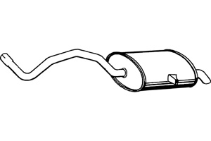 Rear muffler i gruppen Tillflligt dolda artiklar hos  Professional Parts Sweden AB (P5072)