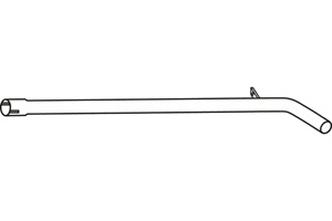 Intermediate pipe in the group  at  Professional Parts Sweden AB (P5079)