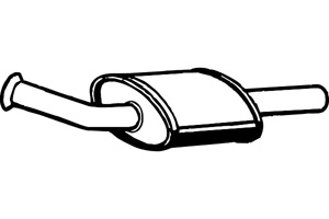 Intermediate muffler in the group  at  Professional Parts Sweden AB (P5081)