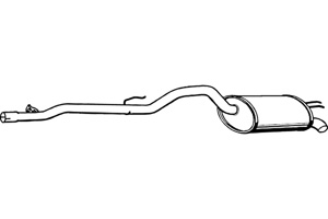 Rear muffler in the group  at  Professional Parts Sweden AB (P5082)