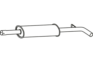 Intermediate muffler in the group  at  Professional Parts Sweden AB (P5085)