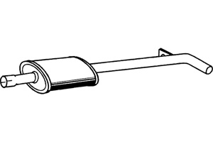 Intermediate muffler in the group  at  Professional Parts Sweden AB (P5093)