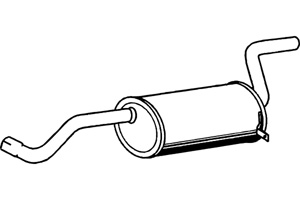 Rear muffler in the group  at  Professional Parts Sweden AB (P5094)
