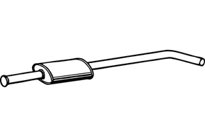 Intermediate muffler i gruppen Tillflligt dolda artiklar hos  Professional Parts Sweden AB (P5108)