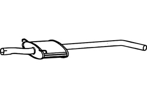 Intermediate muffler in the group  at  Professional Parts Sweden AB (P5110)