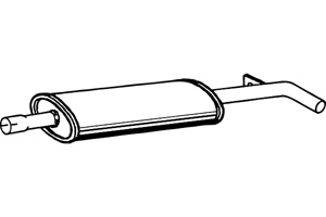 Intermediate muffler in the group Exhaust parts / Exhaust muffler & kits at  Professional Parts Sweden AB (P5111)