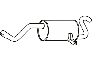 Rear muffler in the group  at  Professional Parts Sweden AB (P5113)