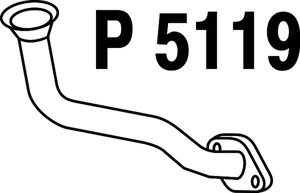 Front pipe i gruppen Tillflligt dolda artiklar hos  Professional Parts Sweden AB (P5119)