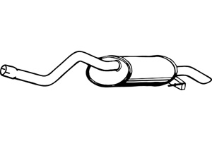 Rear muffler in the group  at  Professional Parts Sweden AB (P5131)