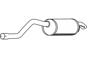 Rear muffler in the group  at  Professional Parts Sweden AB (P5139)