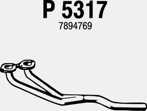 Front pipe in the group  at  Professional Parts Sweden AB (P5317)