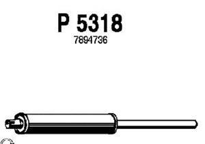 Front muffler in the group  at  Professional Parts Sweden AB (P5318)