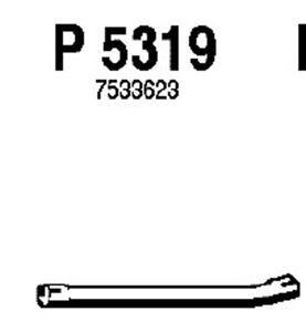 Intermediate pipe in the group  at  Professional Parts Sweden AB (P5319)