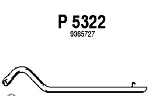 Rear pipe in the group  at  Professional Parts Sweden AB (P5322)