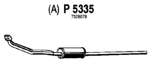 Front muffler in the group  at  Professional Parts Sweden AB (P5335)