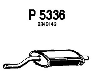 Intermediate muffler in the group Exhaust parts / Exhaust muffler & kits at  Professional Parts Sweden AB (P5336)