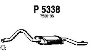 Rear muffler in the group Exhaust parts / Exhaust muffler & kits at  Professional Parts Sweden AB (P5338)