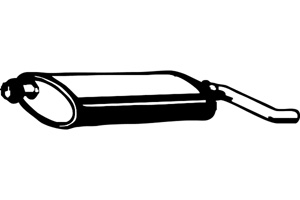 Rear muffler i gruppen Tillflligt dolda artiklar hos  Professional Parts Sweden AB (P5348)