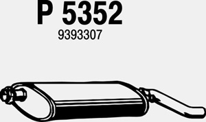 Rear muffler i gruppen Tillflligt dolda artiklar hos  Professional Parts Sweden AB (P5352)