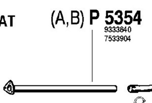 Intermediate pipe in the group  at  Professional Parts Sweden AB (P5354)