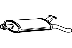 Rear muffler in the group  at  Professional Parts Sweden AB (P5363)