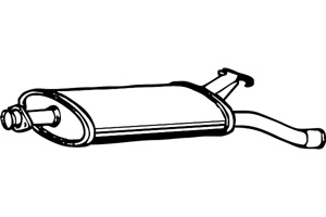 Rear muffler in the group  at  Professional Parts Sweden AB (P5366)