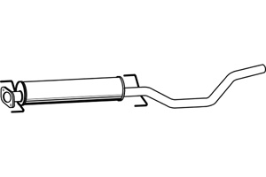 Intermediate muffler in the group  at  Professional Parts Sweden AB (P5388)