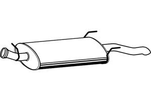 Rear muffler i gruppen Tillflligt dolda artiklar hos  Professional Parts Sweden AB (P5392)