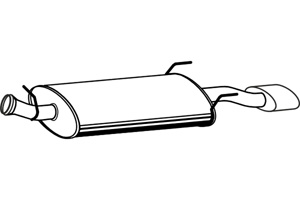 Rear muffler in the group  at  Professional Parts Sweden AB (P5394)