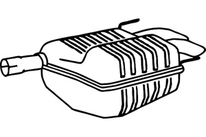 Rear muffler in the group  at  Professional Parts Sweden AB (P5397)