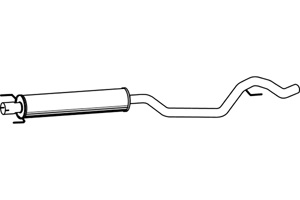 Intermediate muffler i gruppen Tillflligt dolda artiklar hos  Professional Parts Sweden AB (P5398)