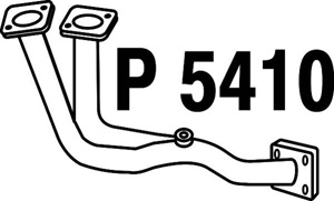 Front pipe in the group  at  Professional Parts Sweden AB (P5410)