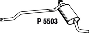 Rear muffler in the group  at  Professional Parts Sweden AB (P5503)