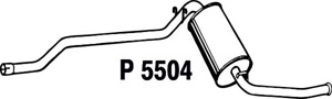 Rear muffler in the group  at  Professional Parts Sweden AB (P5504)