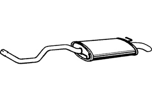 Rear muffler in the group  at  Professional Parts Sweden AB (P5516)
