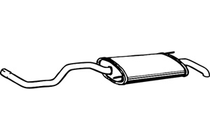 Rear muffler in the group  at  Professional Parts Sweden AB (P5521)
