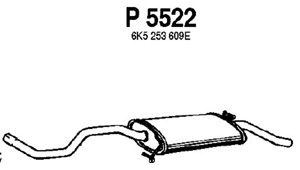 Rear muffler in the group  at  Professional Parts Sweden AB (P5522)