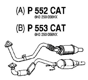 Catalytic converter i gruppen Tillflligt dolda artiklar hos  Professional Parts Sweden AB (P552CAT)