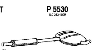 Intermediate muffler in the group  at  Professional Parts Sweden AB (P5530)