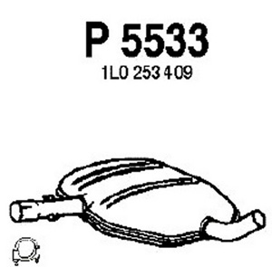 Intermediate muffler i gruppen Tillflligt dolda artiklar hos  Professional Parts Sweden AB (P5533)