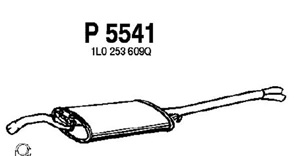 Rear muffler in the group  at  Professional Parts Sweden AB (P5541)
