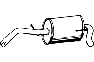 Rear muffler in the group  at  Professional Parts Sweden AB (P5546)