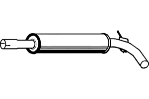 Intermediate muffler in the group  at  Professional Parts Sweden AB (P5547)