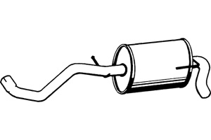 Rear muffler in the group  at  Professional Parts Sweden AB (P5548)