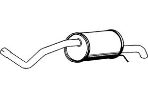 Rear muffler i gruppen Tillflligt dolda artiklar hos  Professional Parts Sweden AB (P5562)