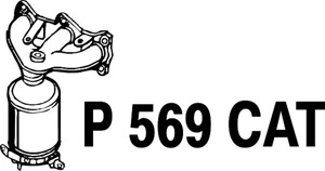 Catalytic converter i gruppen Tillflligt dolda artiklar hos  Professional Parts Sweden AB (P569CAT)