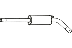 Intermediate muffler in the group Exhaust parts / Exhaust muffler & kits at  Professional Parts Sweden AB (P57002)